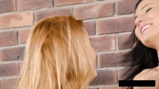 Vanessa Decker & Promesita get off on monster dildos and peeing