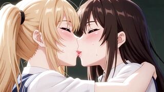 Watch these naughty college girls indulge in pussy play & tit play in the classroom