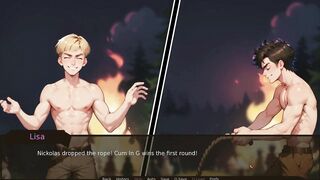 GOTH lesbi in sexy outfit enjoys Taboo Hentai game with farmer Kink - 13 image