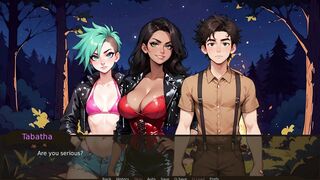 GOTH lesbi in sexy outfit enjoys Taboo Hentai game with farmer Kink - 4 image