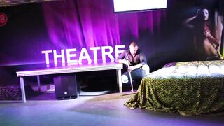 Erotic lesbian theater with public exhibitionists: Public Eros Expo Reims in Lesbo Duo