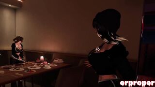 Watch as two anime girls get frisky in a VR threesome! - 1 image
