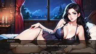 Big-titted Lesbians from Taboo Hentai Game go wild with their huge cocks in the open air - 3 image