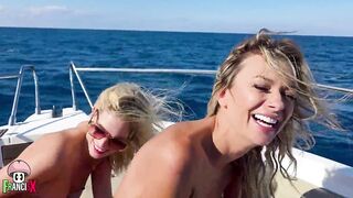 Shalina Devine & Candee Licious take on two big cocks & swallow every last drop - 1 image