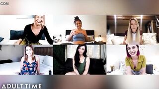 Watch the Cast of Teenage Lesbian Reunite and Masturbate together in a wild lesbian fuckfest!