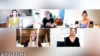 Watch the Cast of Teenage Lesbian Reunite and Masturbate together in a wild lesbian fuckfest!