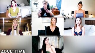 Watch the Cast of Teenage Lesbian Reunite and Masturbate together in a wild lesbian fuckfest!