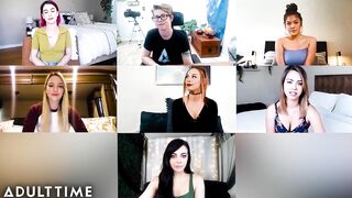 Watch the Cast of Teenage Lesbian Reunite and Masturbate together in a wild lesbian fuckfest!