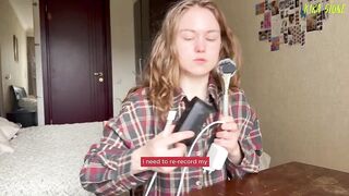 Maya Stone tries to get her head around lesbian sex while being dirty and talkative - 1 image