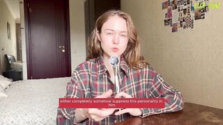 Maya Stone tries to get her head around lesbian sex while being dirty and talkative - 3 image
