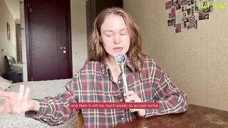 Maya Stone tries to get her head around lesbian sex while being dirty and talkative - 4 image