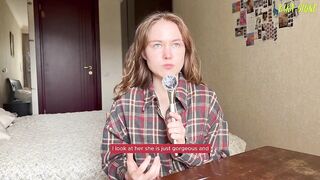 Maya Stone tries to get her head around lesbian sex while being dirty and talkative - 5 image