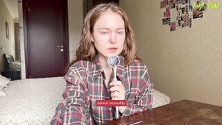 Maya Stone tries to get her head around lesbian sex while being dirty and talkative - 8 image