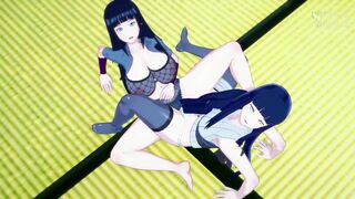 Naruto and Hinata indulge in hot virtual sex with Himawari in Naruto - Hentai