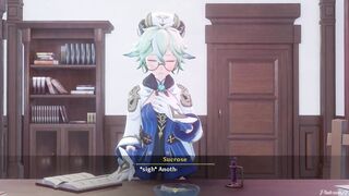 PinkSama and Genshin Impact Sucrose & Lumine in A Night In Mondstadt Part 1 - PinkSama - Animation Hentai