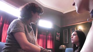 Sadie Lune & Dylan Ryan dominate Lesbian Dominatrix Lesbiidan Lesbiidan with Rough Sex & Moaning