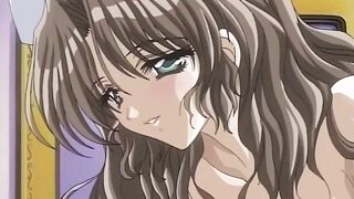 Yuri & her lesbian friend get kinky with pussy licking and kissing in a hentai compilation