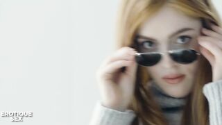 Jia Lissa and Adel Morel have a steamy lesbian threesome in their first time lesbian sex