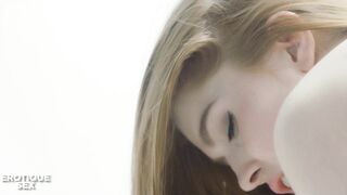 Jia Lissa and Adel Morel have a steamy lesbian threesome in their first time lesbian sex