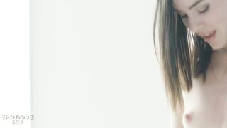 Jia Lissa and Adel Morel have a steamy lesbian threesome in their first time lesbian sex
