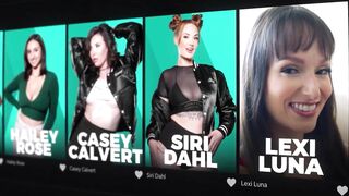 Hot MILF and stepmom go wild with lesbian Recruiters for a wild foursome with big tits and pussy eating action! - 1 image