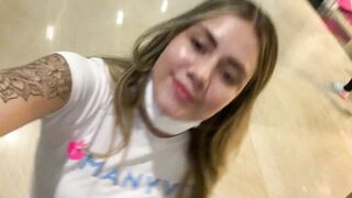 Sara Blonde and Camila Mush undress and masturbate in famous Bucaramanga Shopping Center - 3 image