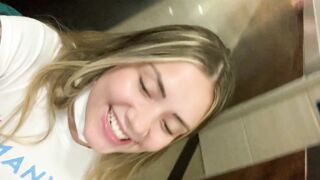 Sara Blonde and Camila Mush undress and masturbate in famous Bucaramanga Shopping Center - 4 image