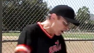 Baseball girls have a wet orgy by the pool