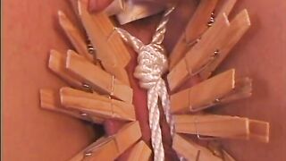 Black girl gets a rope in her pussy and a blade treatment - 10 image