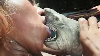 Babes at poolside muff diving and using dildos to fuck twat - 1 image