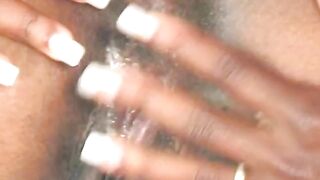 Busty ebony lesbians licking and fucking their cunts - 6 image