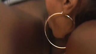 Two ebony lesbians lick twat and fuck both holes with dildos - 5 image