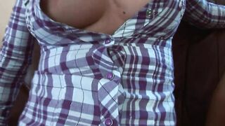 Blond lesbian licking and fingering big nipple brunette - 2 image